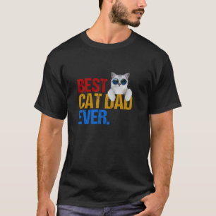 Camiseta El mejor padre del gato jamás divertido padre del 