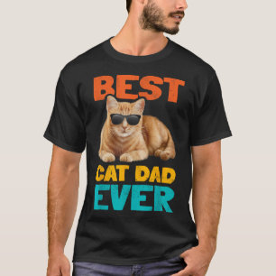Camiseta El mejor padre del gato jamás gracioso dueño del g