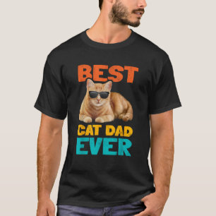 Camiseta El mejor padre del gato jamás gracioso dueño del g