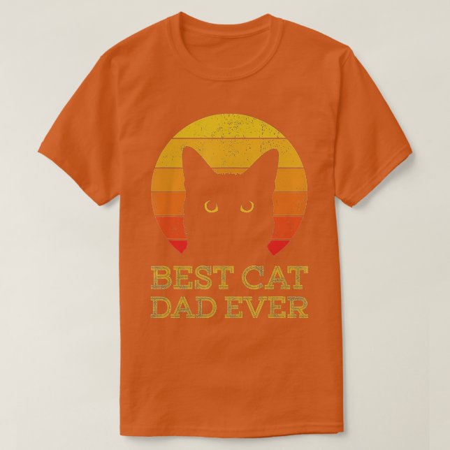Camiseta El mejor padre del gato jamás ha visto a feos padr (Diseño del anverso)
