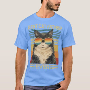 Camiseta El mejor padre del gato jamás retro padre del gato