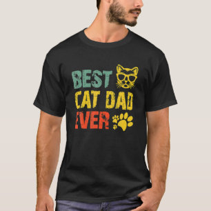 Camiseta El mejor padre del gato jamás viejo padre de gato 