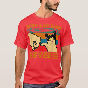 Camiseta El mejor padre del gato jamás Vintage Día de los p