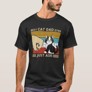 Camiseta El mejor padre del gato solo pregunta al gracioso 