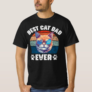 Camiseta El mejor padre del gato, un gatito divertido, padr