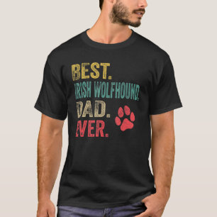 Camiseta El mejor padre del lobo irlandés de los hombres ja