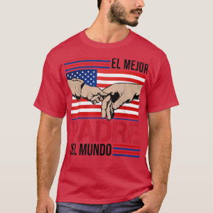 Camiseta El Mejor Padre Del Mundo Hombres Decoración Bander