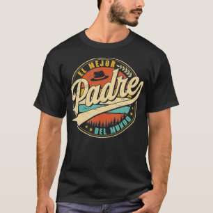 Camiseta El Mejor Padre Del Mundo Hombres Decoración Vintag