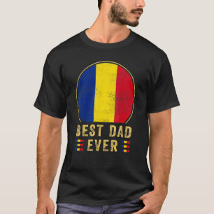 Camiseta El Mejor Padre Del Mundo Rumano Padre País Rumania