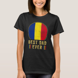 Camiseta El Mejor Padre Del Mundo Rumano Padre País Rumania