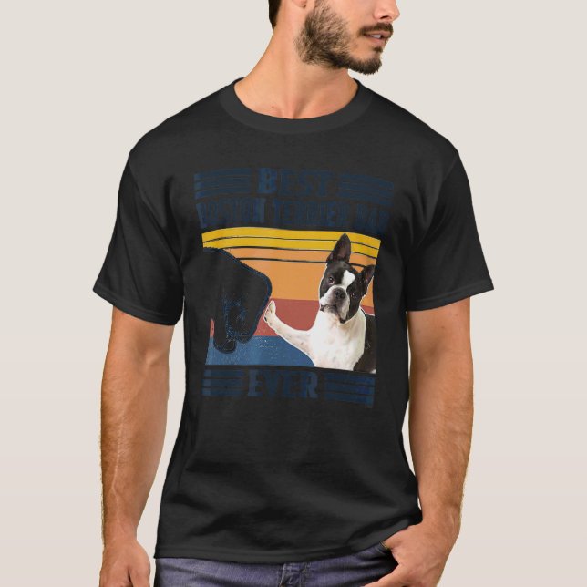 Camiseta El mejor padre del perro de Boston (Anverso)