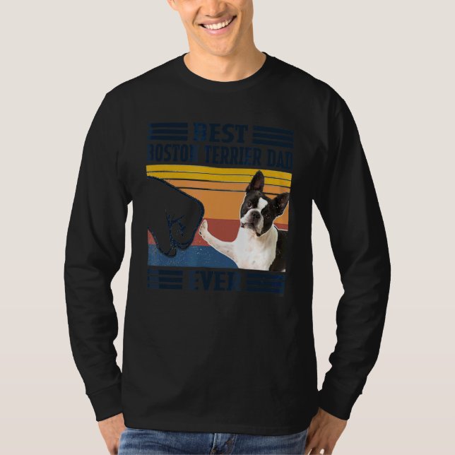 Camiseta El mejor padre del perro de Boston (Anverso)