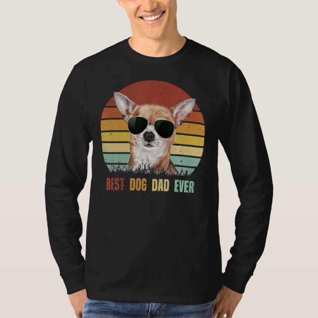 Camiseta El mejor padre del perro de Chihuahua (Anverso)