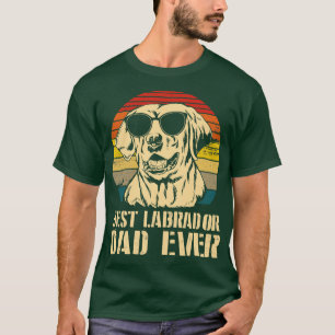 Camiseta El mejor padre del perro de Labrador siempre feliz