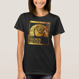 Camiseta El mejor padre del perro de Poochon para los hombr
