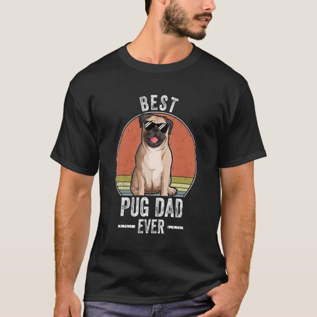 Camiseta El mejor padre del perro de pug disfrazado jamás p (Anverso)