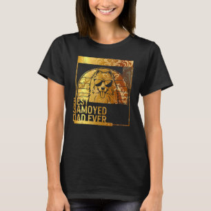 Camiseta El mejor padre del perro de Samoyed para los hombr