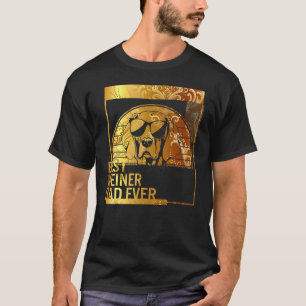 Camiseta El mejor padre del perro de Weiner para los hombre