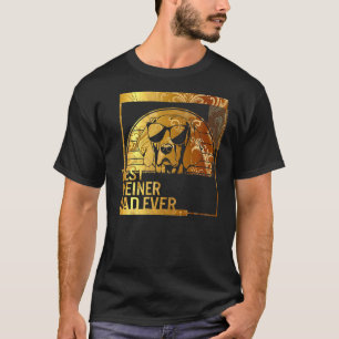 Camiseta El mejor padre del perro de Weiner para los hombre