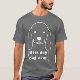 Camiseta El mejor padre del perro jamás los hombres de perr