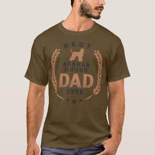 Camiseta El mejor padre del sabueso afgano que alguna vez f