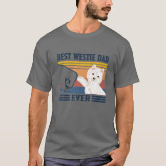 Camiseta El mejor padre del territorio blanco del oeste de 