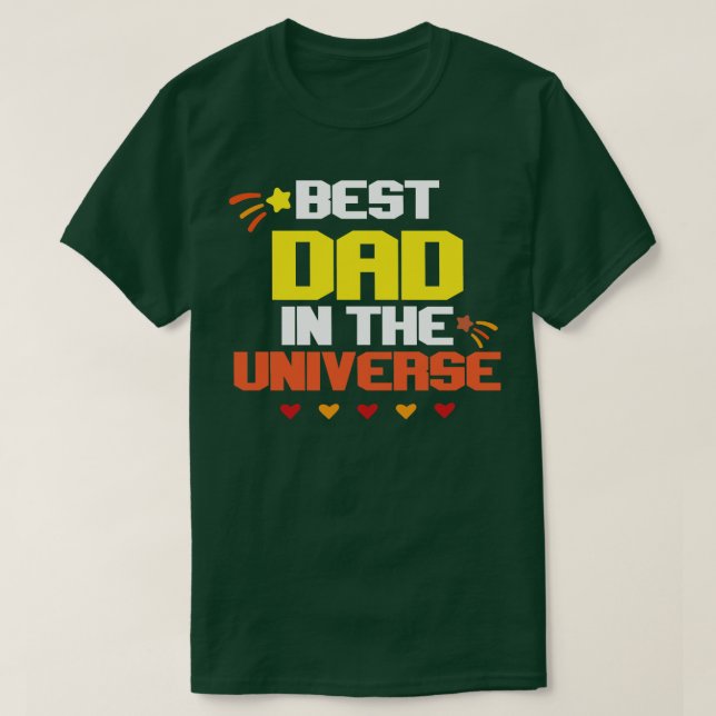 Camiseta El mejor padre del universo (Diseño del anverso)