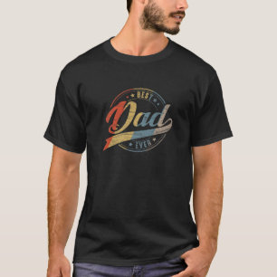 Camiseta El mejor padre del viejo retro papi padre padre