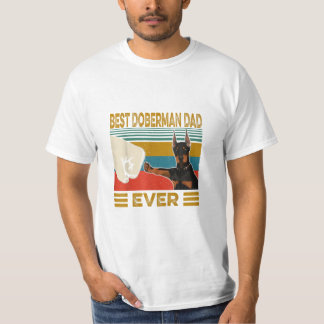 Camiseta El mejor padre Doberman