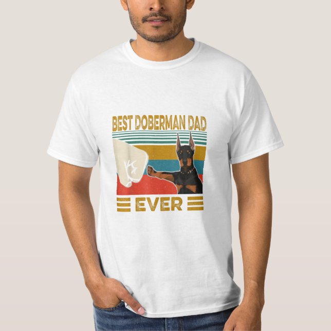 Camiseta El mejor padre Doberman (Anverso)