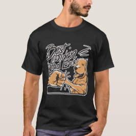 Camiseta El mejor padre dorado de todos los tiempos