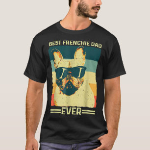 Camiseta El mejor padre francés de Bulldog retro