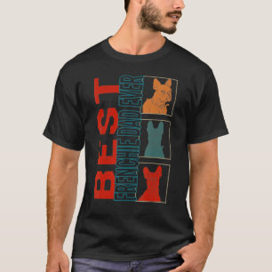 Camiseta El mejor padre francés diseña el Bulldog francés p