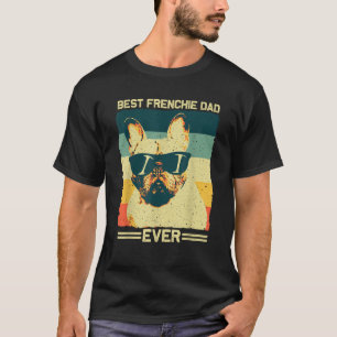 Camiseta El mejor padre francés diseña el Bulldog francés p
