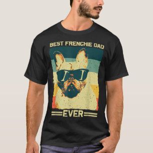 Camiseta El mejor padre francés diseña el Bulldog francés p