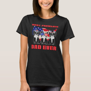Camiseta El mejor padre francés diseña el Bulldog francés p