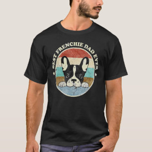Camiseta El mejor padre francés diseña el Bulldog francés p