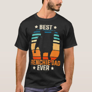 Camiseta El mejor padre francés jamás dueños de perros homb