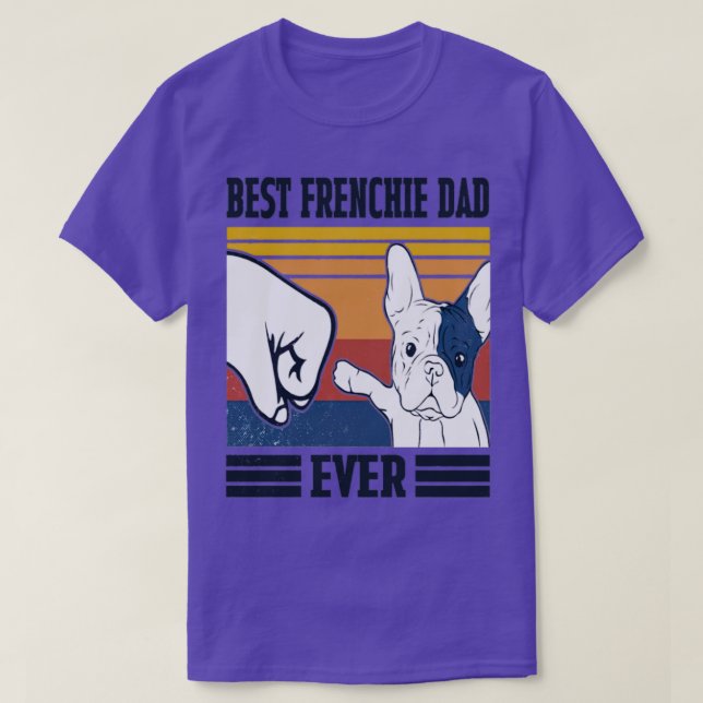 Camiseta El mejor padre francés siempre feliz día del padre (Diseño del anverso)