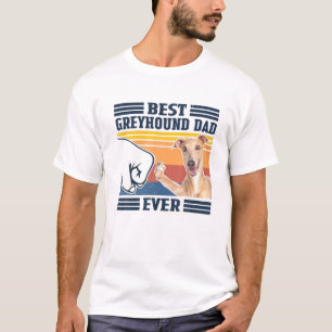 Camiseta El mejor padre galgo del hombre divertido amante d