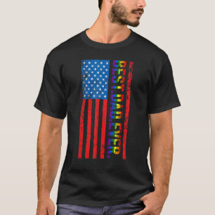 Camiseta El mejor padre gay de todos los hombres orgullo de