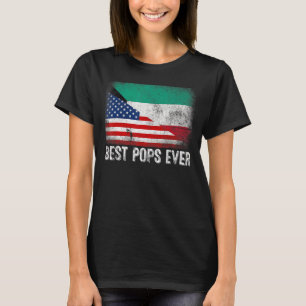 Camiseta El mejor padre gráfico de la bandera de Kuwait de 