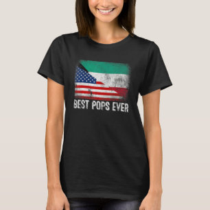 Camiseta El mejor padre gráfico de la bandera de Kuwait de