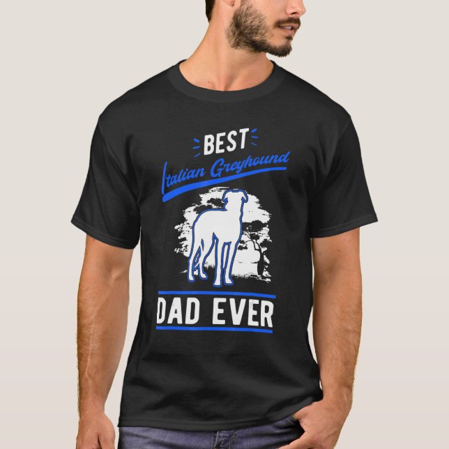 Camiseta El mejor padre italiano del Greyhound (Anverso)
