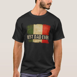 Camiseta El mejor padre italiano del mundo se enorgullece d