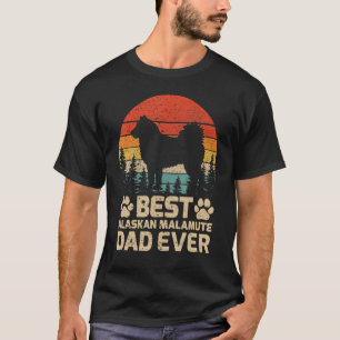 Camiseta El mejor padre malamute de Alaska