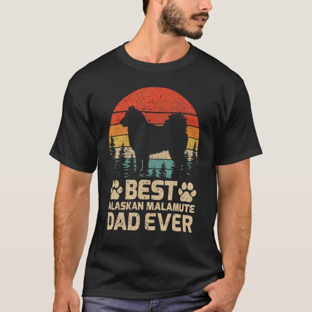 Camiseta El mejor padre malamute de Alaska (Anverso)
