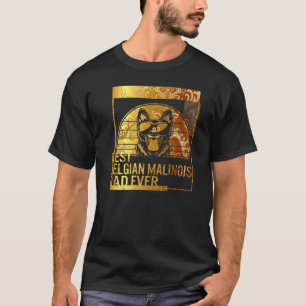 Camiseta El mejor padre malinés belga del perro del mundo p
