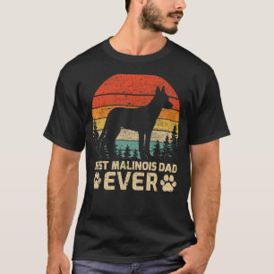 Camiseta El mejor padre malinés de los hombres retro