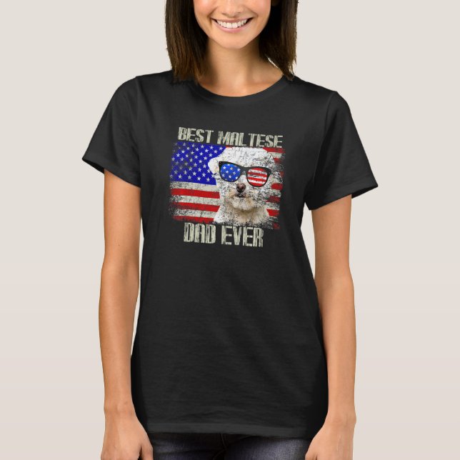 Camiseta El mejor padre maltés de Estados Unidos jamás ante (Anverso)